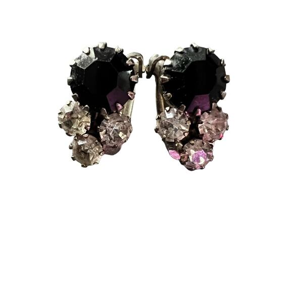 Sabika Like Silver Tone Clip on Earrings - Picture 1 of 7